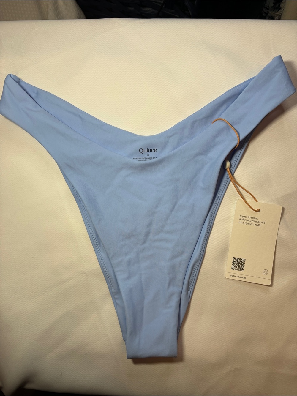 Quince Baby Blue High-Cut Bikini Bottom